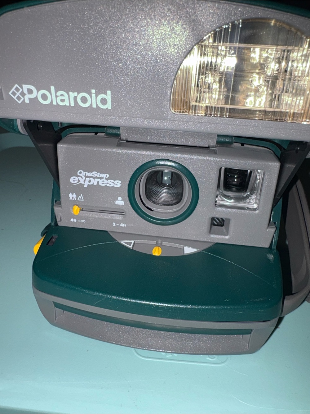 Polaroid Camera — Green Body w/Grey Accent